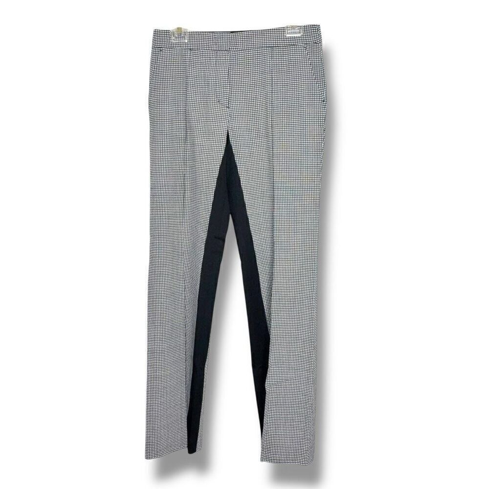 DOROTHEE SCHUMACHER Straight Leg Black/White Houndstooth Trouser Pant Women’s 2